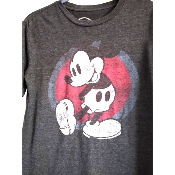 Disney MICKEY Mouse Unisex Tee Shirt Dark Gray  Size Medium - Picture 6 of 7
